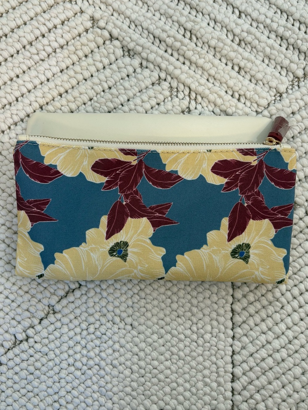 Rachel Pally Clutch (canvas/leather) Bloom Burgundy/Blue